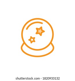 Illustration Vector graphic of magic ball icon. Fit for magician, fortune, prediction etc.