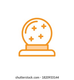 Illustration Vector graphic of magic ball icon. Fit for magician, fortune, prediction etc.