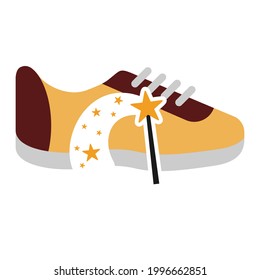 Illustration Vector Graphic of Magic Shoes Logo. Perfect to use for Technology Company