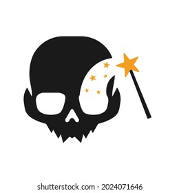 Illustration Vector Graphic of Magic Skull Logo. Perfect to use for Technology Company