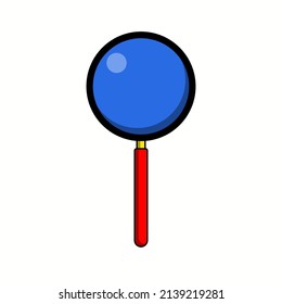 Illustration Vector Graphic of Magnifying Glass Cartoon.