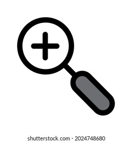 Illustration Vector Graphic of Magnifying iccon