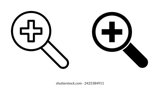 Illustration Vector Graphic of Magnifying icon