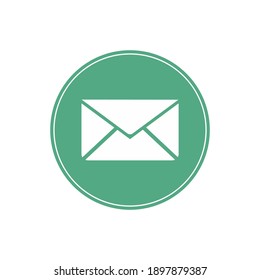 Illustration vector graphic of mail icon. Concept flat design. Perfect for icon, poster, banner, web, label, sign, symbol, logo, card, template, application, etc.