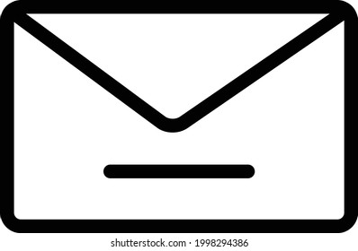 la ilustración del gráfico vectorial del correo. Icono adecuado para ui, linux, teléfono móvil o sitio web
