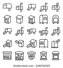 Illustration Vector Graphic of Mailbox icon