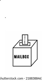 Illustration vector graphic of mailbox for someone to send a letter 