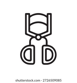 Illustration Vektorgrafik von Makeup Tool Eyelash Curler
