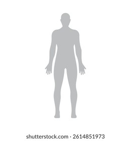 Illustration vector graphic of male human body icon