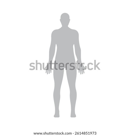 Illustration vector graphic of male human body icon