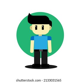 Illustration Vector Graphic Of Man Flat Cartoon Good For Icon, decoration