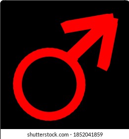 illustration vector graphic of man gender icon