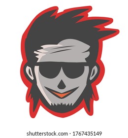 illustration vector graphic of man icon good for stikcer,symbol oand etc