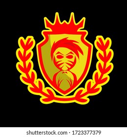 illustration vector graphic of man mascot good for symbol and etC