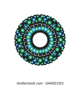illustration vector graphic of mandala art decorative icon. fit for logo