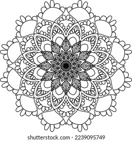 Illustration Vektorgrafik von Mandala Art Abstract Good for Ornament 