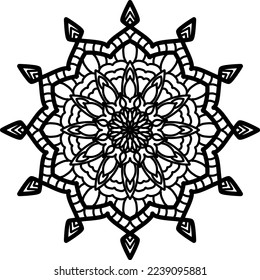 Illustration, Vektorgrafik von Mandala Art
