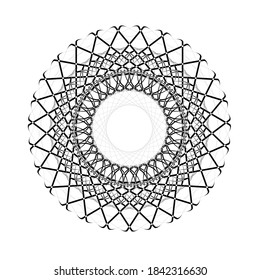 ilustración vector gráfico de mandala con forma circular, rectangular, cuadrada