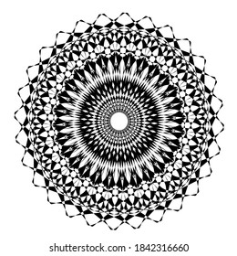 illustration vector graphic of mandala with circle, rectangular, squares shape