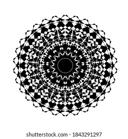 illustration vector graphic of mandala with circle, rectangular, square shape