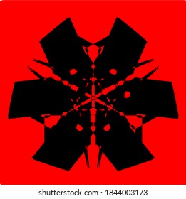 illustration vector graphic of mandala with circle, rectangular and square shape