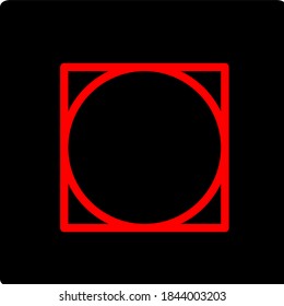 illustration vector graphic of mandala with circle, rectangular and square shape