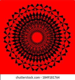 illustration vector graphic of mandala with circle, rectangular, star and square shape