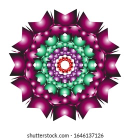 
illustration vector graphic of Mandala flower decoration, hand drawn round ornament, isolated design element on a white background. fit for logo, icon, symbol, etc