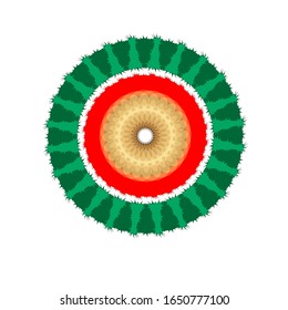 
illustration vector graphic of Mandala flower decoration, hand drawn round ornament, isolated design element on a white background. fit for logo, icon or symbol, etc