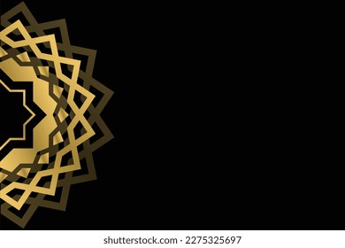 Illustration vector graphic for mandala ornament simple background with lots of empty space suitable for greeting cards, templates, banners, flyers, covers etc.