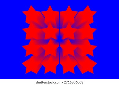 ilustração vetor gráfico de mandala com estrela, forma retangular e quadrada

