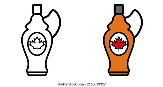 Illustration Vector Graphic Of Maple Syrup Canadian, Food Canada, Food Bottle Icon