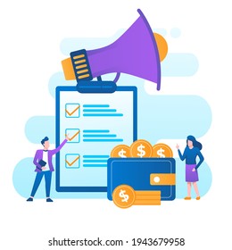 Illustration vector graphic of Marketing Strategy for web, mobile apps, banner. Easy to edit and customize