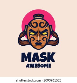 Illustration vector graphic of Mask, good for logo design