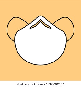 Illustration vector graphic of mask N95