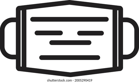 the illustration of vector graphic of mask. suitable for Covid 19, healthy life and health protocol. 