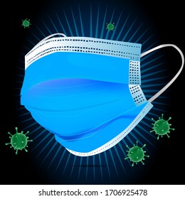 Illustration vector graphic of Masker 