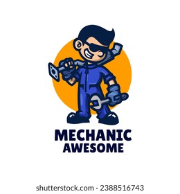 Illustration vector graphic of Mechanic, good for logo design