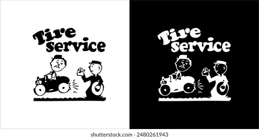 Ilustración Vector gráfico de ícono mecánico, blanco y negro 