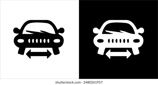 Illustration vector graphic of mechanic icon, black and white 