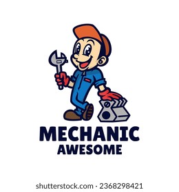 Illustration vector graphic of Mechanic Logo, good for logo design