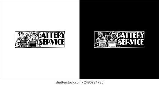 Ilustración Vector gráfico de símbolo mecánico, blanco y negro