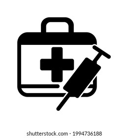 Illustration Vector Graphic of Medical Kit Box Icon