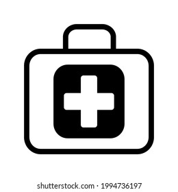 Illustration Vector Graphic of Medical Kit Box Icon