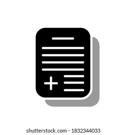 Illustration Vector graphic of medical report icon