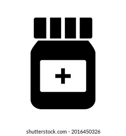 Illustration Vector Graphic of Medicine Jar icon