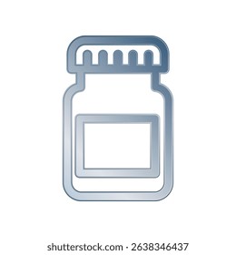 Illustration Vector graphic of medicine jar icon. Fit for bottle, medical, pharmacy, health, container etc.