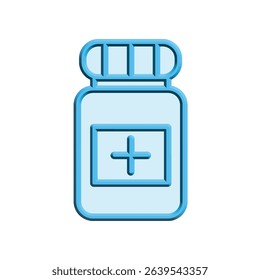 Illustration Vector graphic of medicine jar icon. Fit for bottle, medical, pharmacy, health, container etc.