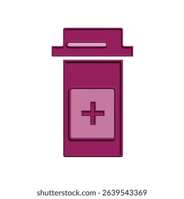 Illustration Vector graphic of medicine jar icon. Fit for bottle, medical, pharmacy, health, container etc.