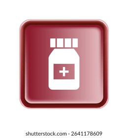 Illustration Vector graphic of medicine jar icon. Fit for bottle, medical, pharmacy, health, container etc.